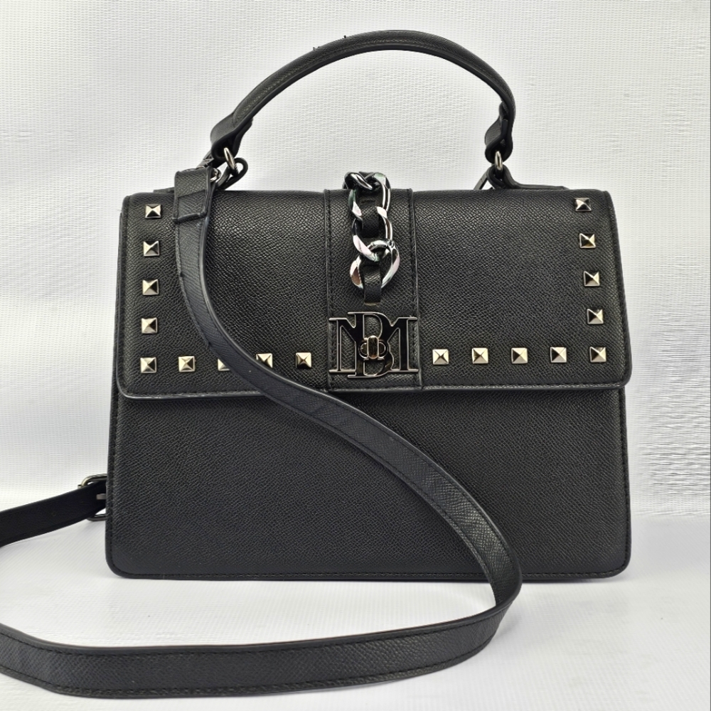 Badgley Mischka Kelly Big Chain Crossbody Bag Black
